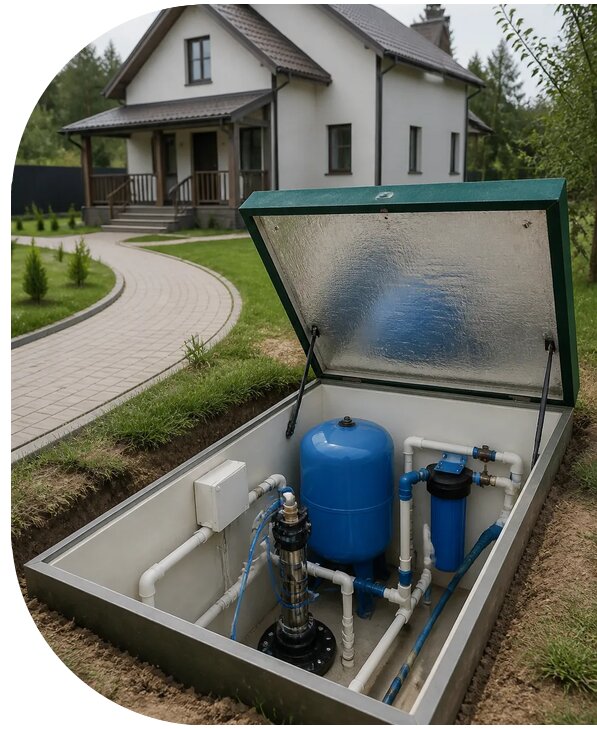 Автономное водоснабжение дома в Сафонове от 153720 р. | АПаруса-Сфн
